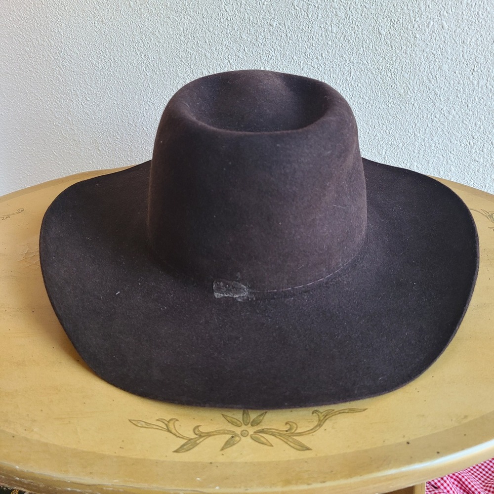 Akubra Sz 7.25 Brown Fur Felt The Boss Western Cowboy Hat Crocodile Dundee Ranch